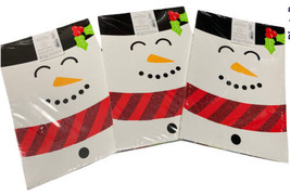 Lot Of 3 Packs (9 Boxes): Christmas Frosty Snowman Gift Shirt Boxes 14”x9.5” - £25.87 GBP