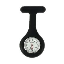TRIXES Silicone Nurse Watch with Brooch Pocket ClockBlack  - $19.00