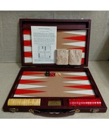 Vintage Cardinal Backgammon Set Swirl Marbled Red &amp; Butterscotch Playing... - $1,848.74 MXN