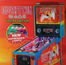 Led Zeppelin Pinball FLYER Hard Rock Music Limited Edition Angel Original Promo  - £20.13 GBP