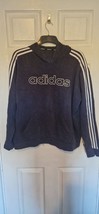 ADIDAS Pullover Fleece Hoodie Men&#39;s Size Large M (good condition but no strings) - £10.47 GBP