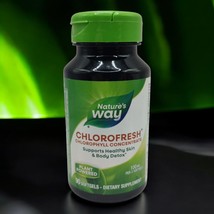 Natures Way Chlorofresh Chlorophyll Concentrate 90 Softgels Healthy Skin... - $345.76 MXN