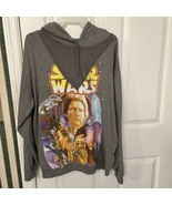 Star Wars Gray Women&#39;s Graphic Sweatshirt w Mesh Neckline Size XXL - £18.45 GBP