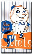 NEW YORK METS NY BASEBALL MLB SINGLE LIGHT SWITCH PLATE GAME TV ROOM DEC... - £8.01 GBP