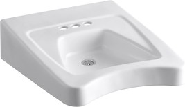 Kohler K-12636-0 Morningside Wheelchair Bathroom Sink, 4-Inch Centers, W... - £417.47 GBP