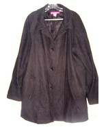 Woman Within Gray Wool Blend Coat Sz 22W - £47.16 GBP