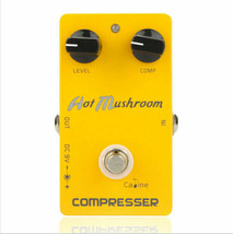 Caline Hot Mushroom Compressor CP-10 RED Script True Bypass Guitar Effect Pedal - £23.56 GBP