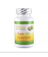 Biotech Nutritions Pure Graviola (Annona Muricata) 1300mg 120 Capsules New - $31.25 CAD