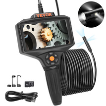 VEVOR Triple Lens Borescope 5&quot; IPS 8X Zoom 16.5FT 32GB 10LED Split Scree... - $73.99