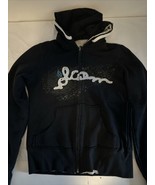 Woman’s Colon Reversible Zip Up Hoodie Black/cream Small - $23.02 CAD