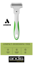 ANDIS COMPACT DESHEDDING TOOL Dematting Rake Stripper De-Matting*SMALL D... - $24.99