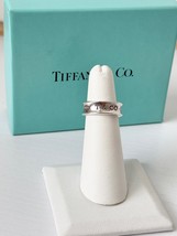 Tiffany &amp; Co. 925 Sterling Silver Ring 1837 Band Size 5 - $356.38