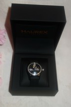 Haurex Italy Women&#39;s PN331DN1 Promise G P Black Dial Crystal Watch new - £126.00 GBP