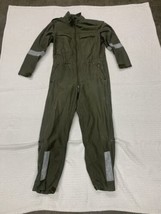 Green German Mechanic Coverall Flight Suit One Piece BM40 Zip Front Long... - £50.89 GBP