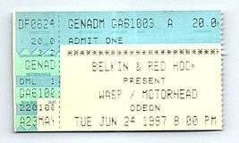 Billet De Concert W.A.S.P. Motorhead 24 Juin 1997 Cleveland Ohio - £30.60 GBP