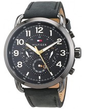 Tommy Hilfiger Briggs 1791426 Aviator Watch Leather Strap - $144.99