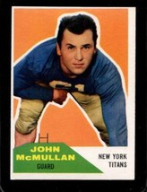 1960 Fleer #103 John Mcmullan Exmt *XR28980 - $3.92