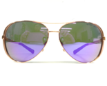 Michael Kors Sunglasses MK 5004 Chelsea 10034V Rose Gold Aviators Purple... - $69.91