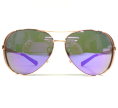Michael Kors Sunglasses MK 5004 Chelsea 10034V Rose Gold Aviators Purple... - £54.65 GBP