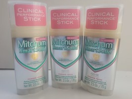 Mitchum Smart Solid for Women Clinical Performance Deodorant 2.5 oz each x3 New - £38.03 GBP