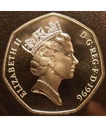 Huge Gem Cameo Great Britain Proof 1996 50 Pence~Britannia Seated~Free S... - £10.92 GBP
