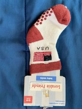1 Pair Lovable Friends USA Socks 0-9 Months *NEW* p1 - $6.99