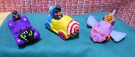 3 Lot: Penguin Car, Spiderman &amp; Catwoman, McDonalds Happy Meal 1991  - £14.90 GBP
