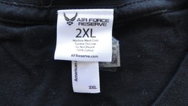 Discontinued Usaf Air Force Reserve Ufc Fit Black Shirt 2XL - $23.75