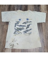 Vintage Thrashed Paint 90s Dolphins of the World Shirt Nature Single Sti... - $185.45 MXN