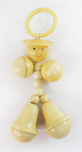 Cool Vintage Mid-Century MCM Celluloid Baby Rattle Crib Toy - Hong Kong - £23.64 GBP