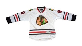 CHICAGO BLACKHAWKS REEBOK REPLICA JERSEY SIZE LARGE -#28 Ben Smith - $95.00