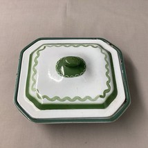 Vintage 1950s Klafrestrom Swedish Enamel Cast Iron Casserole Dish Green - £14.40 GBP