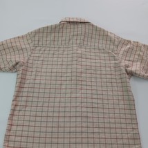 Columbia Men's Tan/Beige Long Sleeve Button Up Plaid Shirt Chest Size 42 image 14