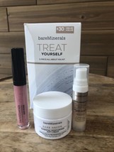 bareMinerals TREAT YOURSELF 3 Piece All About You Kit (Cream-Serum-Lip Lacquer) - £17.43 GBP