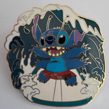 Disney Lilo Stitch 2005 Surfing Riding the Waves Pin - $22.76