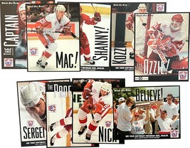 Set of 9: Detroit Free Press Detroit Red Wings 8x10 Collector Cards 9 total - £20.56 GBP