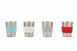 Red Rover 20009 Stainless Steel Colorful Kids&#39; Cups with Silicone Sleeves, Se... - £28.66 GBP