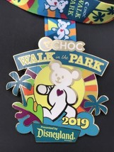 2019 Disneyland CHOC Walk in the Park Medallion w/ Ribbon Lanyard 3.5&quot; x... - £11.00 GBP