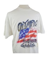 Vintage 1996 Atlanta Olympic Summer Games T-Shirt XL White Crew S/S USA ... - £12.52 GBP