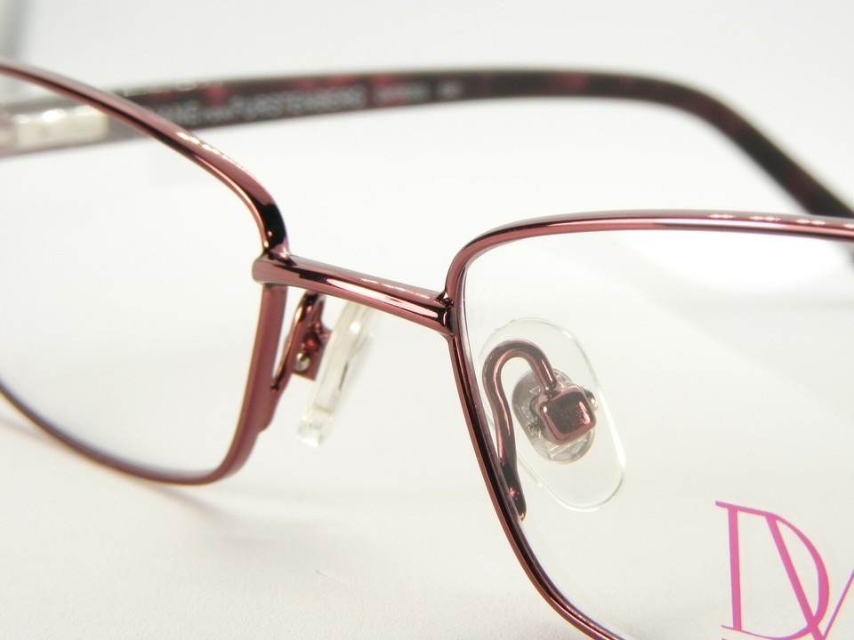 NEW Diane von Furstenberg DVF 8003 641 BURGUNDY EYEGLASSES METAL FRAME 51-16-135 Item image 6