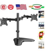 Heavy-Duty Free-Standing Dual Monitor Mount - 13-32” with Cable Management - $1,179.65 MXN