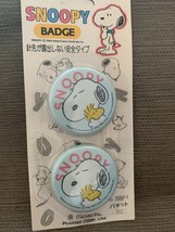 Snoopy retro vin badge blue with two cosettes 1.77 in - $22.88