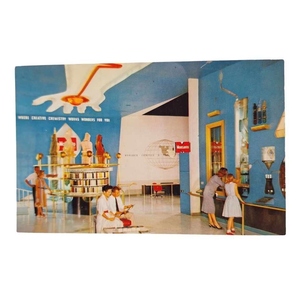 Postcard Disneyland Monsanto Chemical Company Hall Chemistry Tomorrowlan... - £3.75 GBP