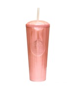 NEW-Starbucks Summer 2021 Pink Marble Pearl Tumbler Kaleidoscope 24oz - £50.61 GBP