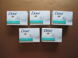 Lot of 5 New Dove Sensitive Skin Moisturizing Bars - £7.99 GBP