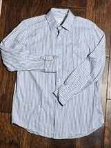 Tommy Bahama Mens 15 1/2  32 33 Long Sleeve Button Up Striped Shirt ( - $10.70