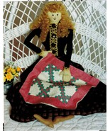 Stuffed Soft Toy Emily Pioneer Angel Doll Double Irish Chain Quilt Sew P... - €11,19 EUR