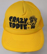 Crazy Eddie Snapback Mesh Trucker Cap Baseball Hat Original Vintage 1980s - $21.25