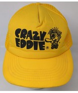 Crazy Eddie Snapback Mesh Trucker Cap Baseball Hat Original Vintage 1980s - $21.25