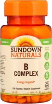 Sundown Naturals Vitamin B Complex, 100 Tablets each (Value Pack of 2) - £20.77 GBP
